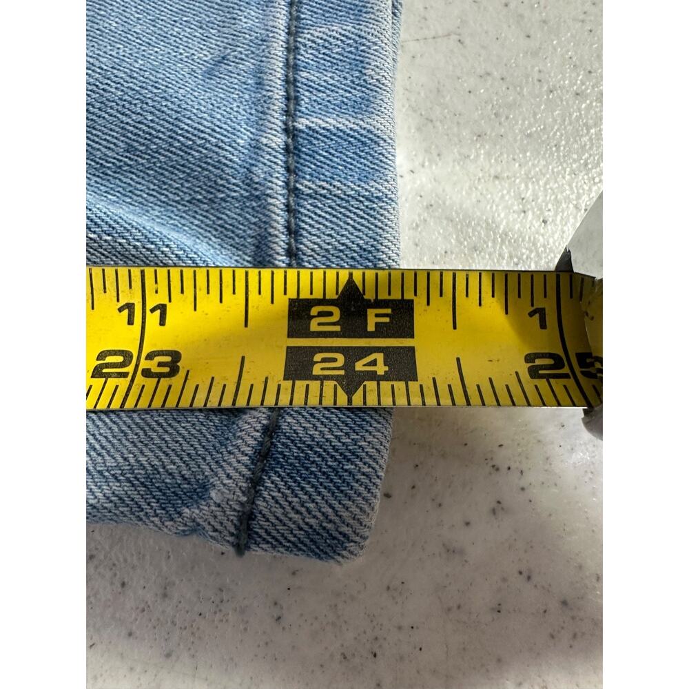 Level 99 Denim Bib Overalls Womens Size M Light Wash Button Sides Stretch E10 - Picture 6 of 7